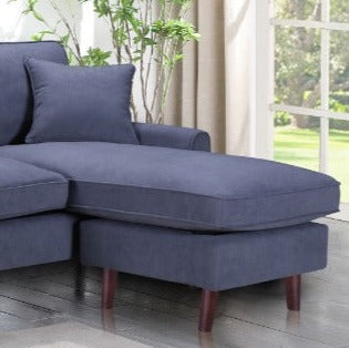 Sectional Sofa - Grey Velvet   BOL- Mona G