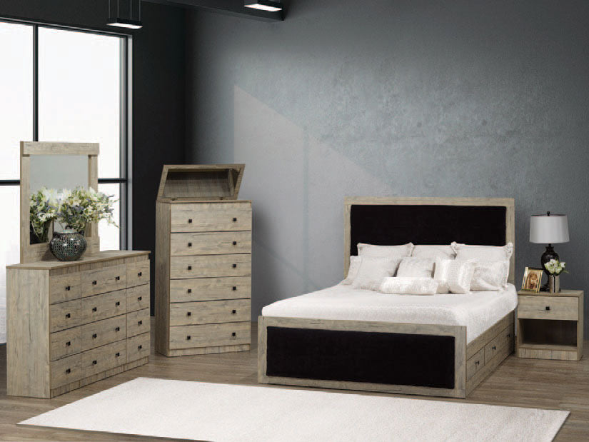 NB-179 Bedroom Set, 6Pc, Double or Queen