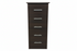 STR "Tall Boy" 5 Drawer Narrow Chest - Available in various Colours & Sizes