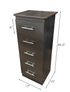 STR "Tall Boy" 5 Drawer Narrow Chest - Available in various Colours & Sizes