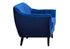 MZ-MILA Chair, Blue, Velvet, Black Legs