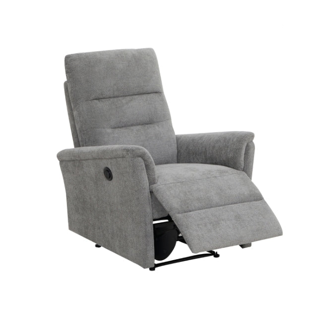 MZ-99906 Recliner, Power, Grey Fabric