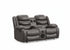 MZ-Recliner, Loveseat, Grey, Faux Leather, Drink Holders, Powerful Bluetooth Speakers, LED Lighting, USB Charging