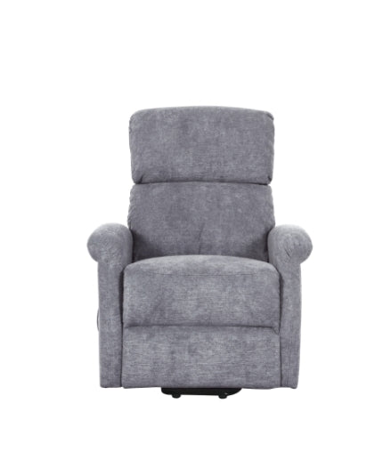 MZ-99113G Recliner, Power, Lift, Grey Fabric