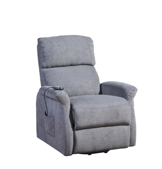 MZ-99113G Recliner, Power, Lift, Grey Fabric