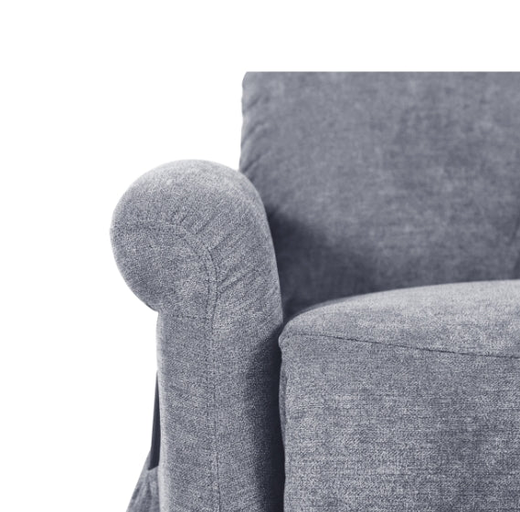 MZ-99113G Recliner, Power, Lift, Grey Fabric
