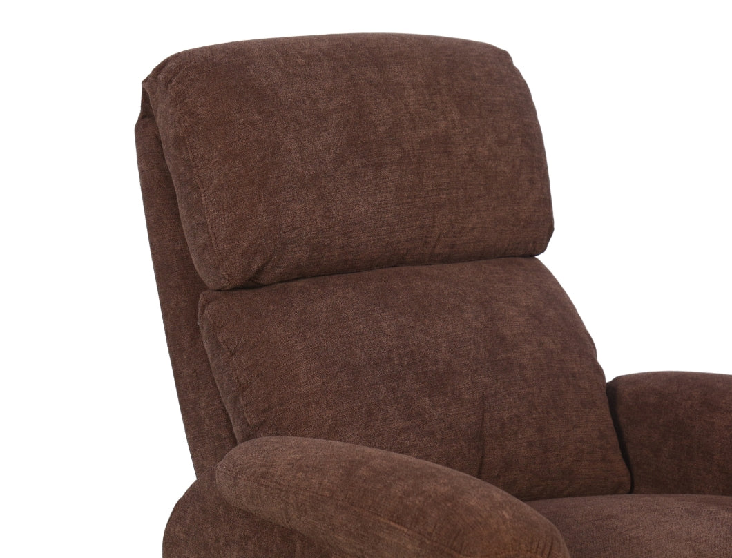 MZ-99113B Recliner, Power, Lift, Brown Fabric
