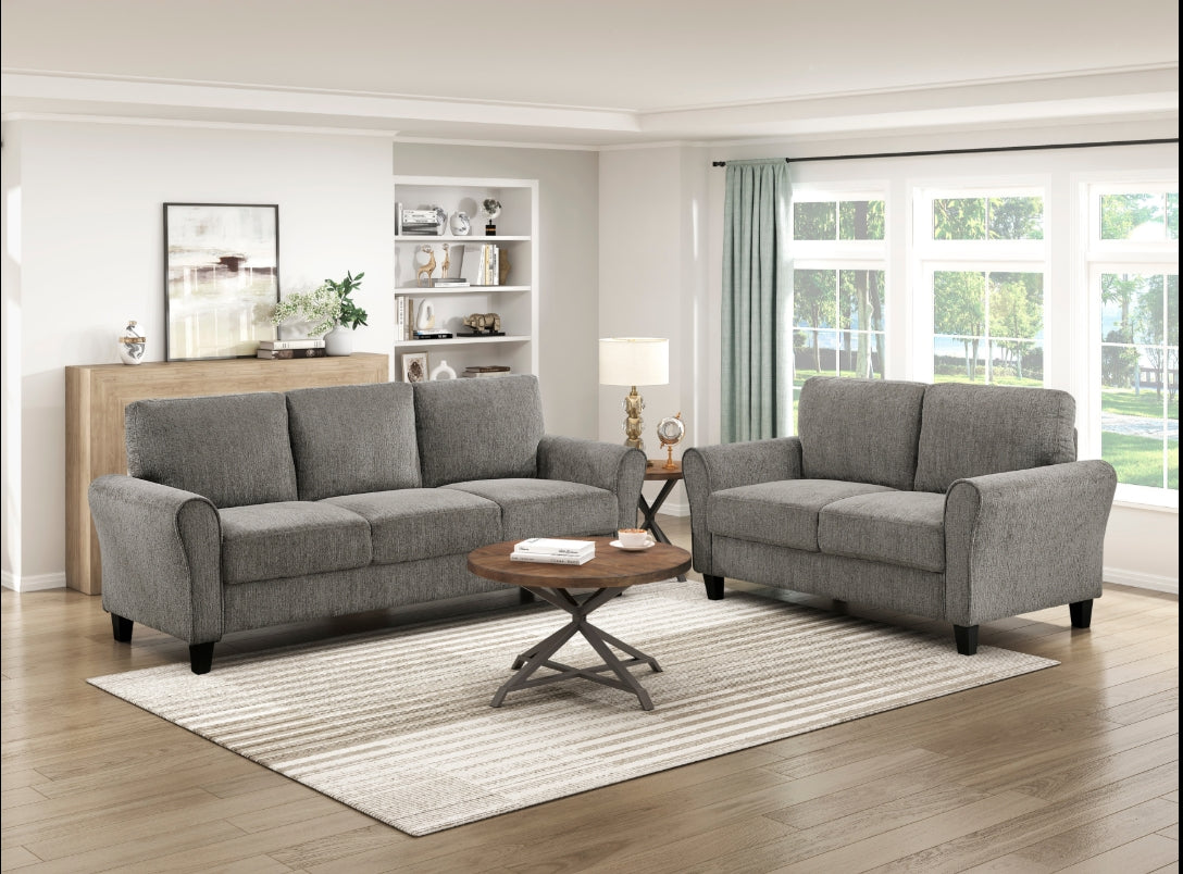 MZ-9209 Sofa, Grey, Fabric
