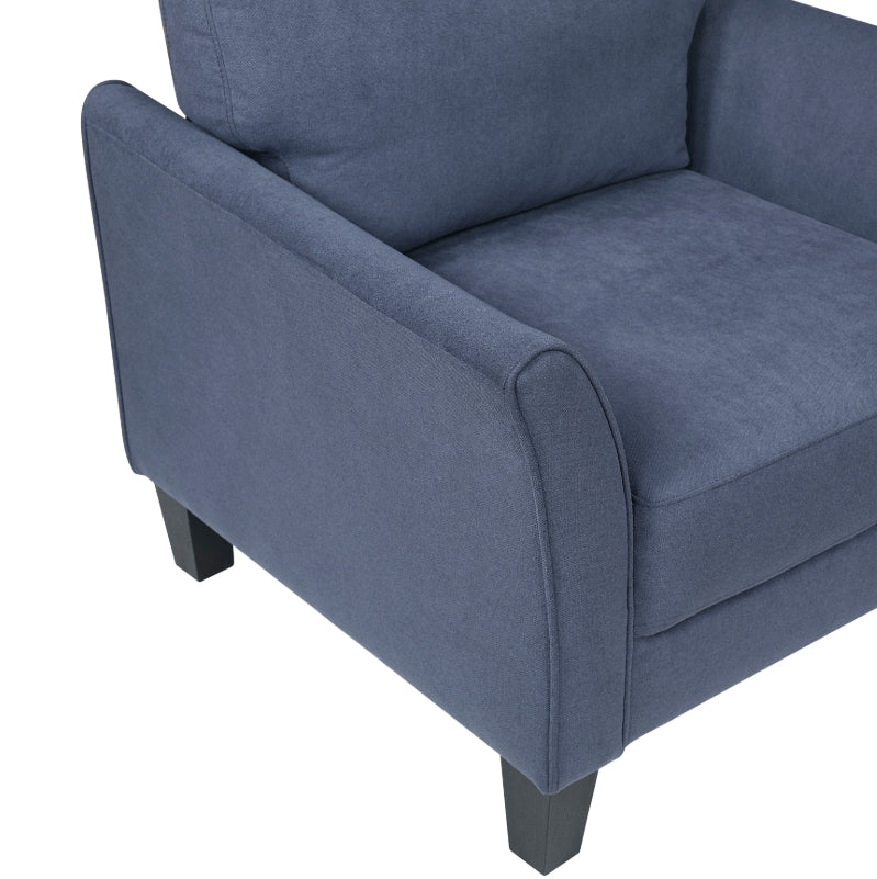 MZ-9519 Sofa, Blue, Fabric