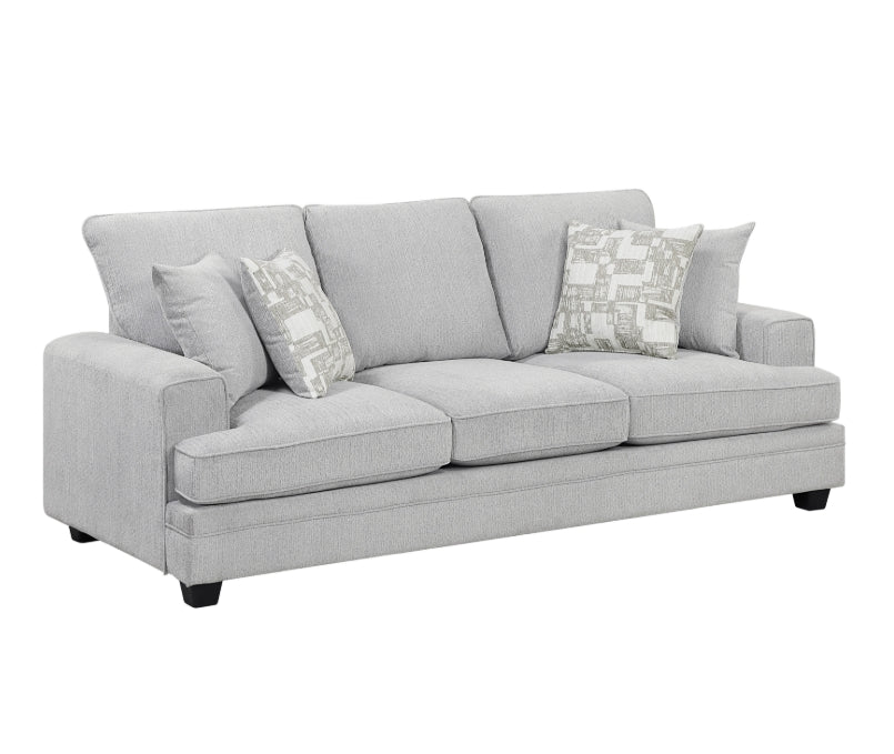 MZ-9747 Sofa, 90" Wide, Grey, Fabric, Very Plush Style