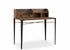 JL-0627SD Secretary Desk, 42" Wide, Hutch and Storage Drawers, Brown Recliamed Colour