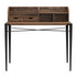 JL-0627SD Secretary Desk, 42" Wide, Hutch and Storage Drawers, Brown Recliamed Colour