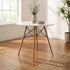 T-1405 Dining Table, White, 32" Round Top, Eiffel Style