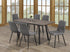 7Pc Dining Set - Extension Table Various Grey Chairs  T-1814 | C-1712