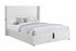TUS-2164 Lift Bed, White, Corduroy, Velvet, Under Bed Storage, USB Charging Ports
