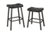 TUS-3221 Bar / Counter Stools, Grey Frame, Black Faux Leather Seat, 24" High or 29" High