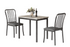 3Pc Dining Set - Light Grey Table & Chairs - TUS 3720