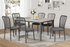 7Pc Dining Set - 60" Light Grey Table & Chairs - TUS 3722