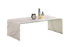 TUS-5601 Glass Coffee Table, White Marble Finish, 44" long