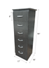 STR "Tall Boy" 6 Drawer Narrow Chest - Available in various Colours & Sizes
