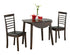 T-Toronto | C-1011, 3Pc Set, Espresso, 36" Round Table, 2 Drop Leafs, 2 Chairs