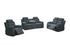 "VINCENT GREY" Reclining Sofa Set, OR Individual Components, Charcoal Grey, Fabric