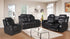 "VINCENT BLACK" Reclining Sofa Set, OR Individual Components, Black, Faux Leather