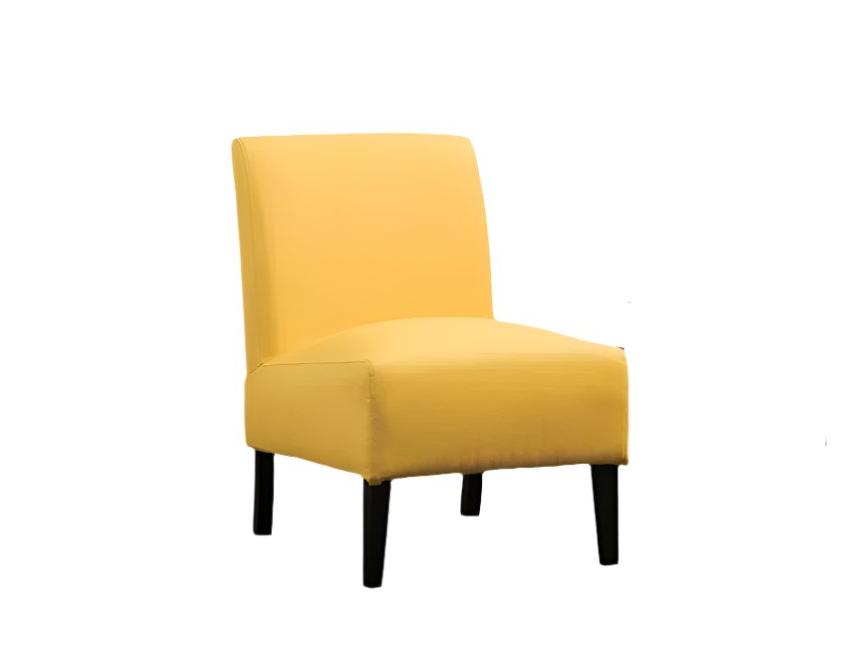 MZ-453 Accent Chair, Yellow, Fabric