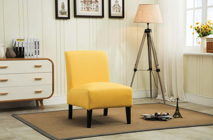 MZ-453 Accent Chair, Yellow, Fabric