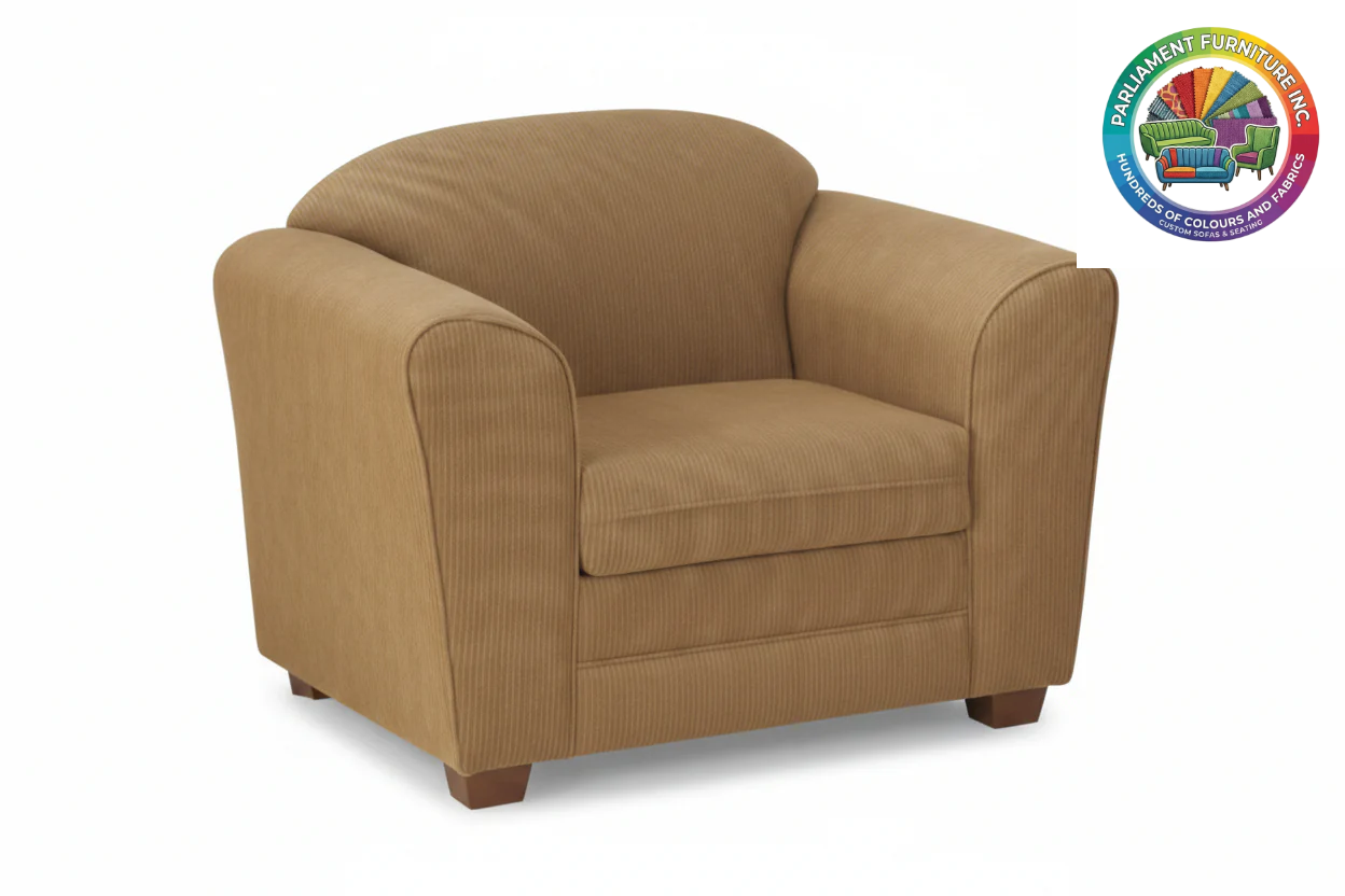 Badged - REL 1212 Armchair, Many Colour and Fabric Choices, Canadian Made