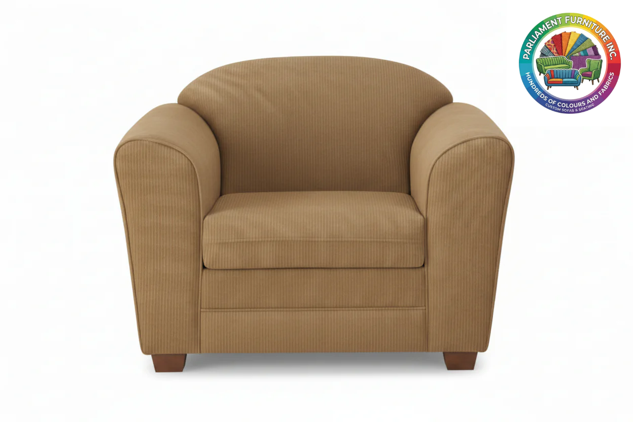 Badged - REL 1212 Armchair, Many Colour and Fabric Choices, Canadian Made