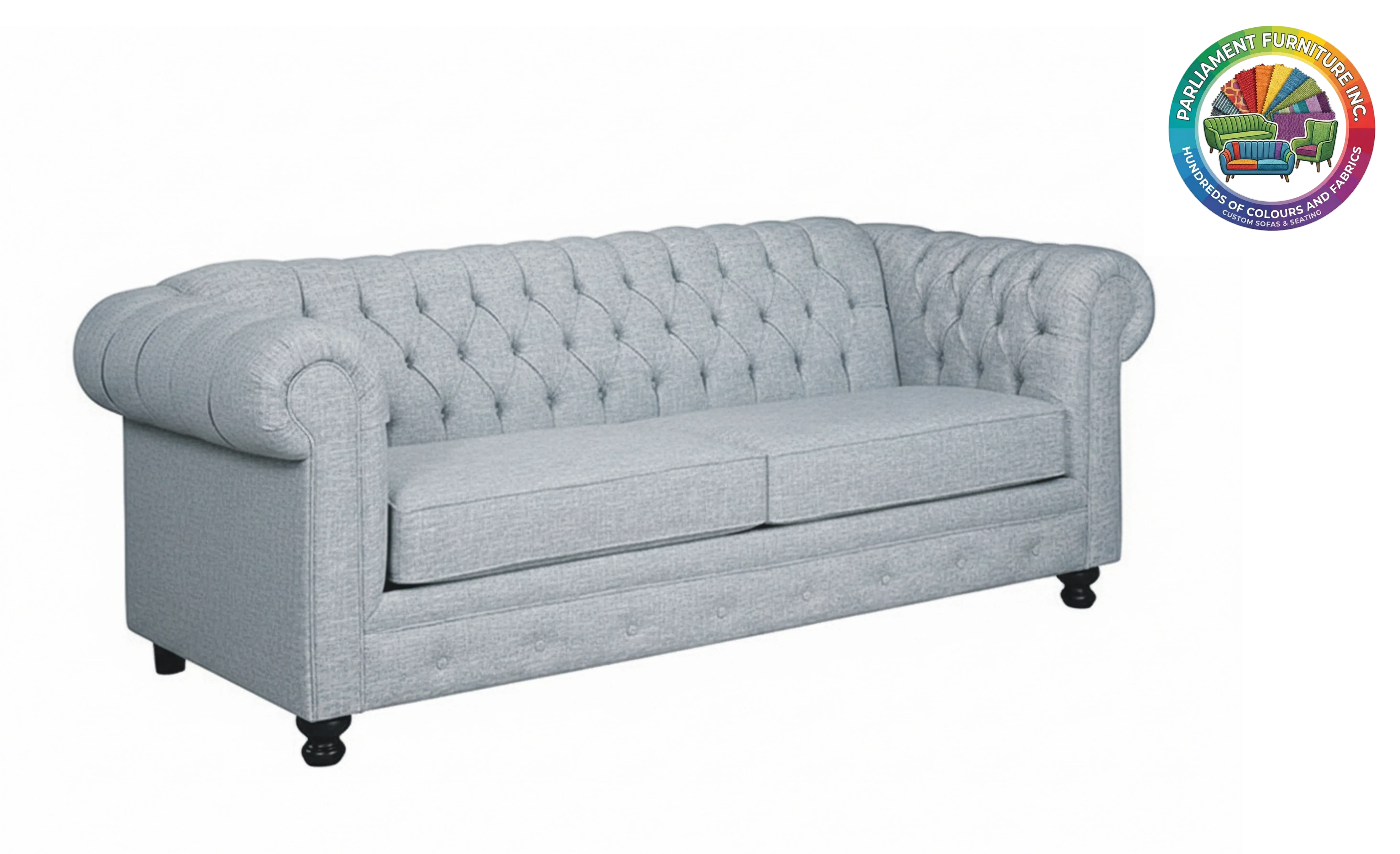 Badged - REL "RIO" Sofa, Many Colour and Fabric Choices, Canadian Made