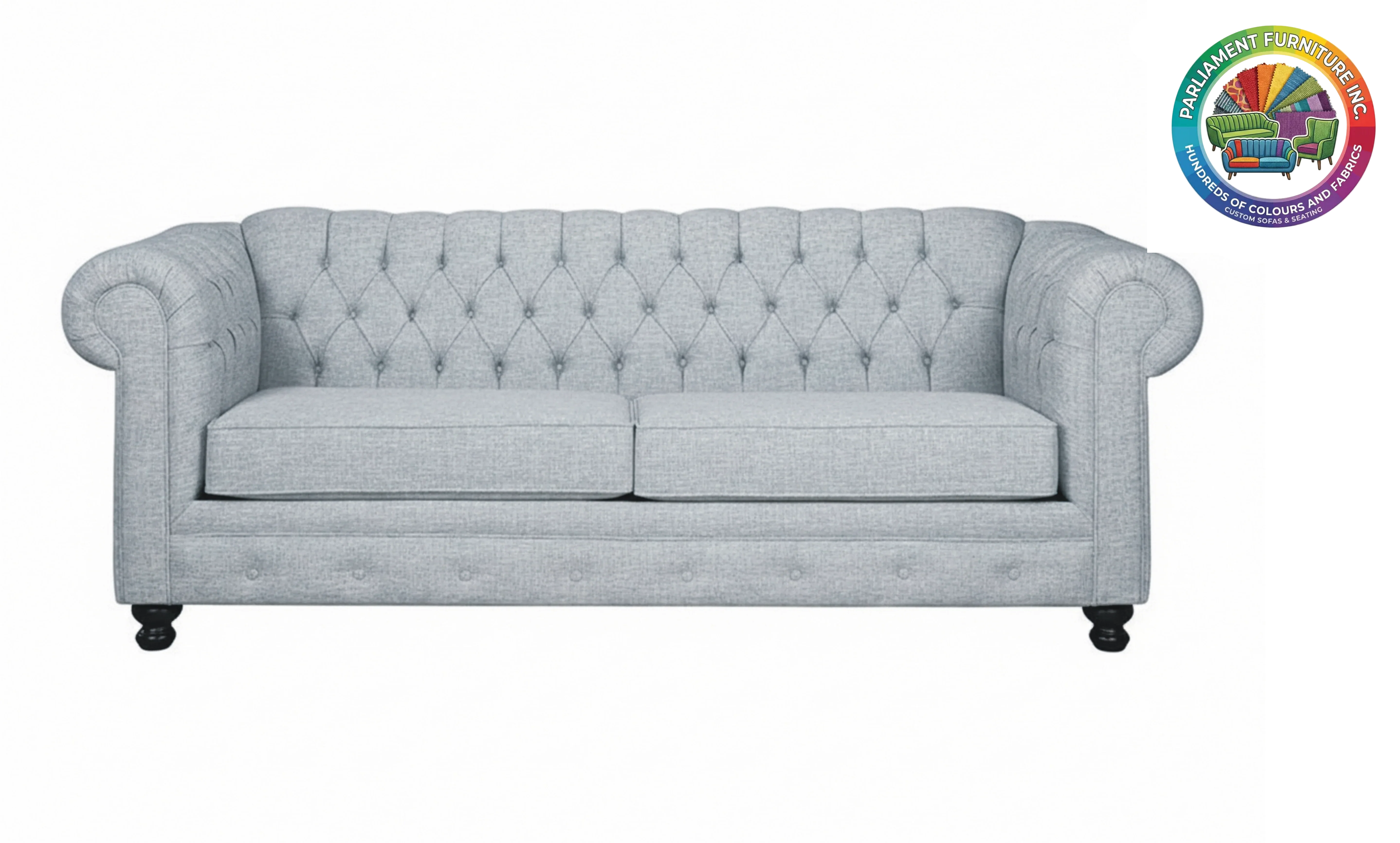 Badged - REL "RIO" Sofa, Many Colour and Fabric Choices, Canadian Made