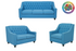 Badged - REL 1650 Sofa Set, 3Pc, Deep Button Tufting, Many Fabric & Colour Choices, Canadian Made