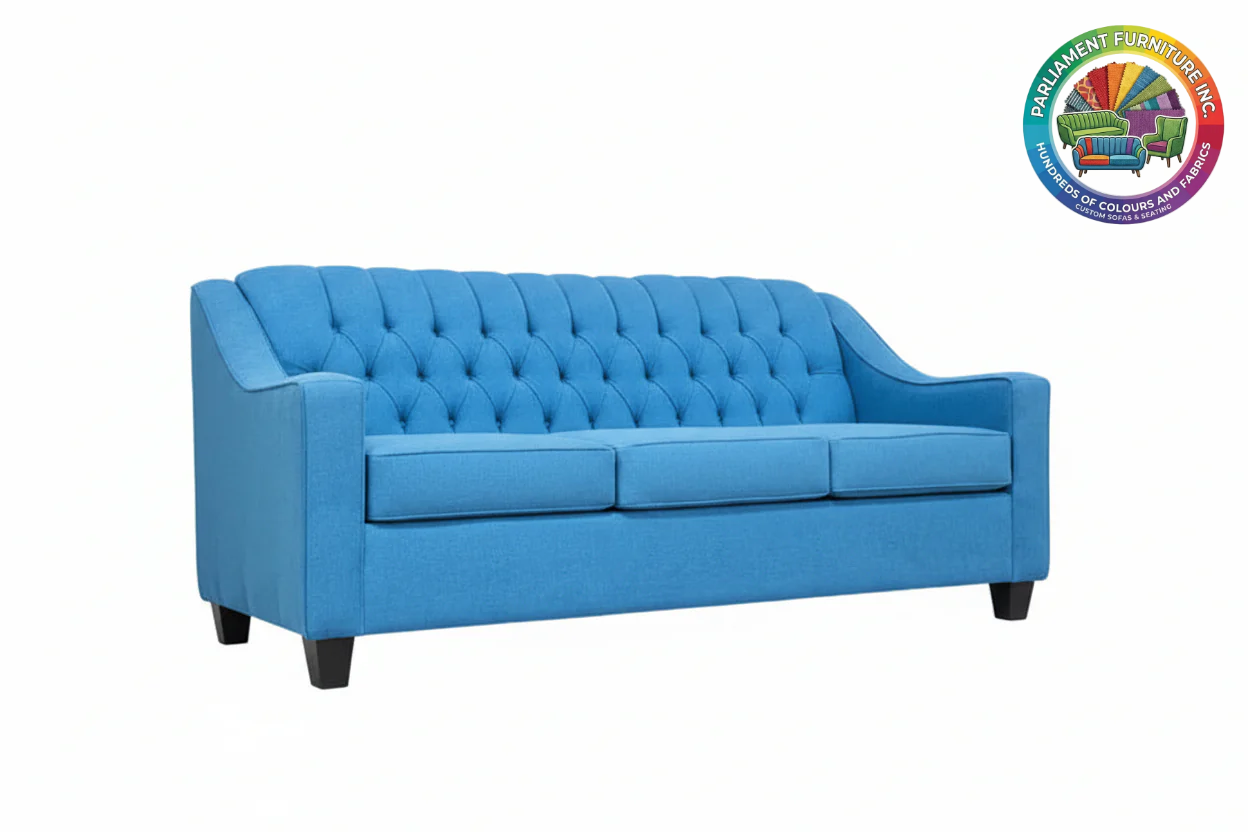 Badged - REL 1650 Sofa, Deep Button Tufting, Many Fabric & Colour Choices, Canadian Made