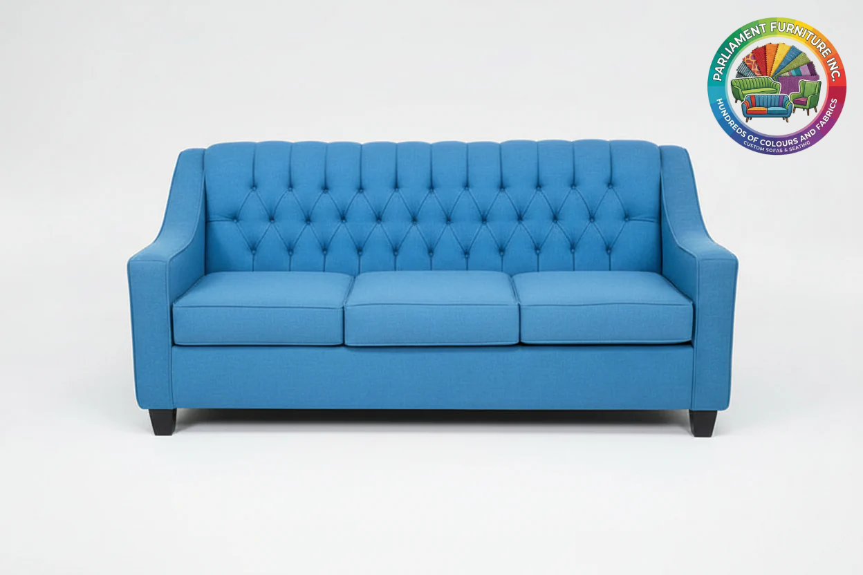Badged - REL 1650 Sofa, Deep Button Tufting, Many Fabric & Colour Choices, Canadian Made