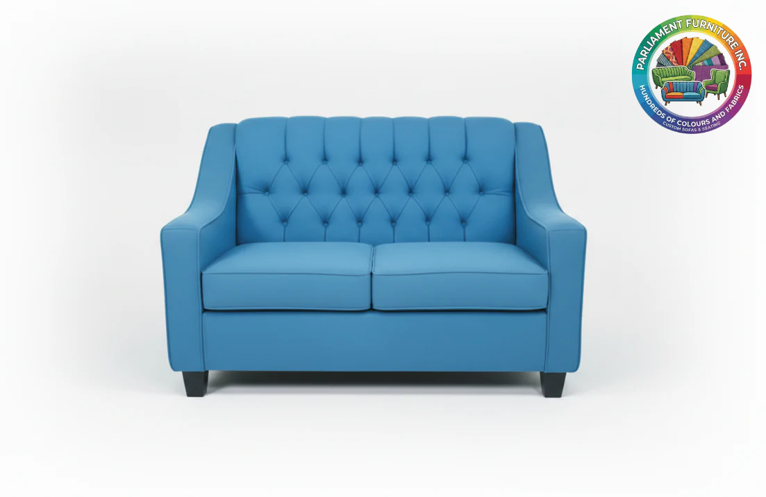 Badged - REL 1650 Loveseat, Deep Button Tufting, Many Fabric & Colour Choices, Canadian Made