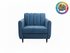 Badged - REL "Molly" Armchair, Many Fabric and Colour Choices, Vertical Tufted Back, Single Bench Seat