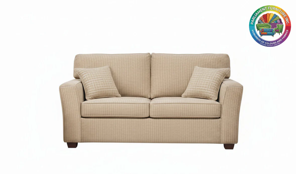 Badged - REL 607 Loveseat, Many Fabrics and Colours Available, Canadian Made