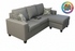 Badged - REL 606 Sectional, Many Colours and Fabrics, 80" (Small) or 100" (Large) Wide, Reversible Chaise, Canadian Made
