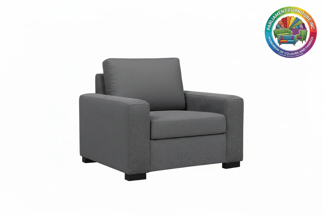 Badged - REL 606 Armchair, Many Colour and Fabric Choices, Canadian Made