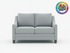 Badged - REL "COURTNEY" Loveseat, Many Fabric & Colour Choices, Canadian Made
