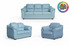 Badged - REL 2007 Sofa Set, 3Pc, Many Colour and Fabric Choices, Canadian Made, Puffy Arms