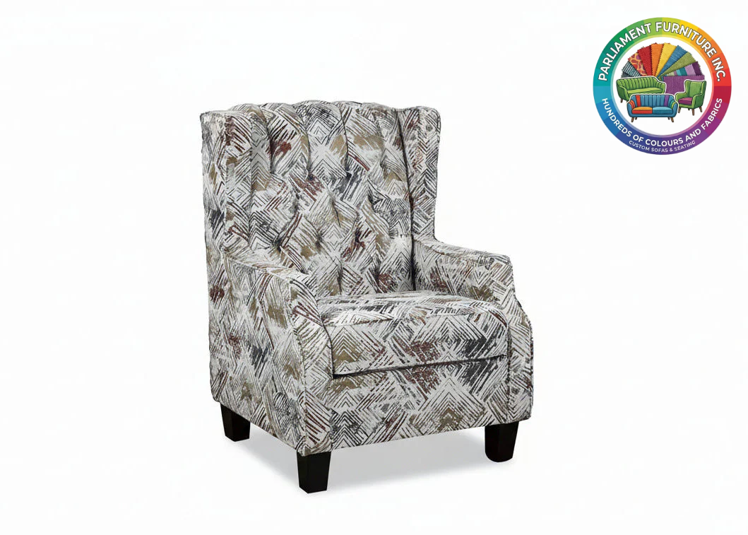 Badged - REL "ROMA" Armchair, Many Colours and Fabrics to choose from, Canadian Made