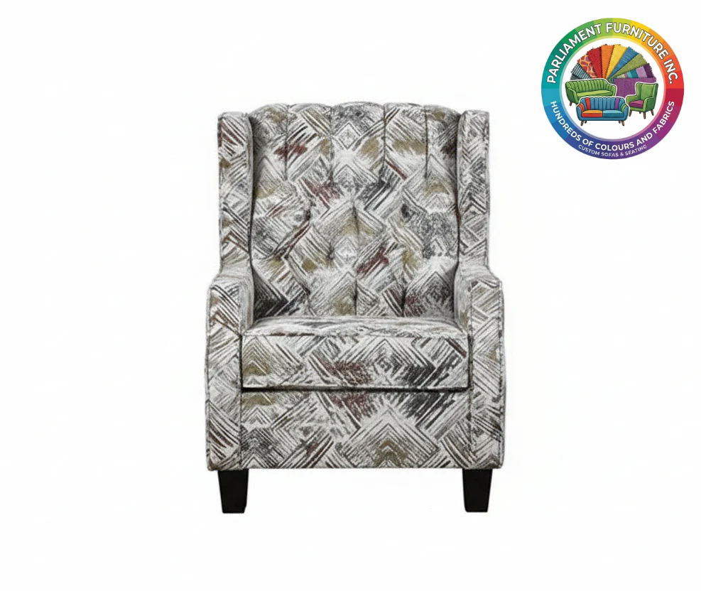 Badged - REL "ROMA" Armchair, Many Colours and Fabrics to choose from, Canadian Made
