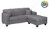 Badged - REL 350 Sectional Sofa, 77" Wide, Many Colours and Fabrics, Reversible Chaise, Canadian Made