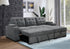 Sectional Sofa Bed in Grey Fabric Left or Right Facing Chaise IF-9050 | IF-9051