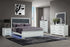 "ANDROS SILVER" Chest, Glossy White, Glamorous Silver Trim