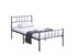 IF-158 Bed, Black, Metal Frame, Under Bed Storage