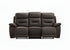 IF-8160 Power Recliner Sofa, Dark Chocolate Brown, Genuine Leather/Match, USB Charging, Hidden Cup Holders